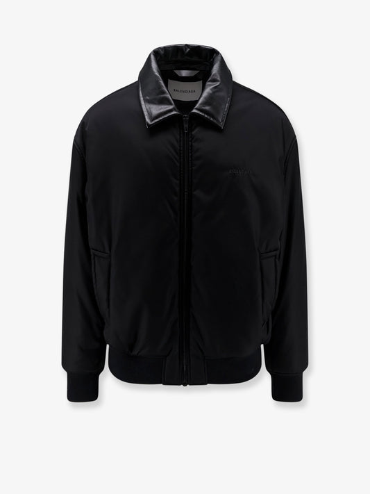 Cocoon down jacket in cotton blend