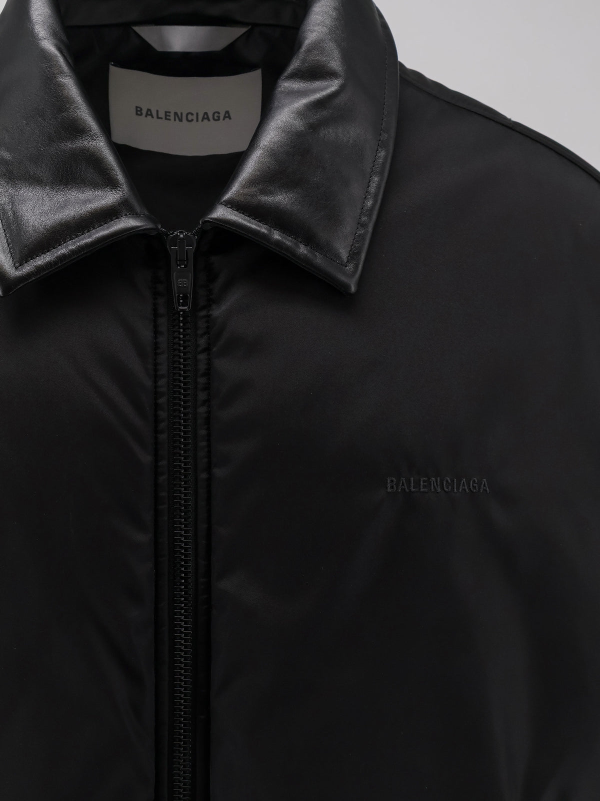 Cocoon down jacket in cotton blend