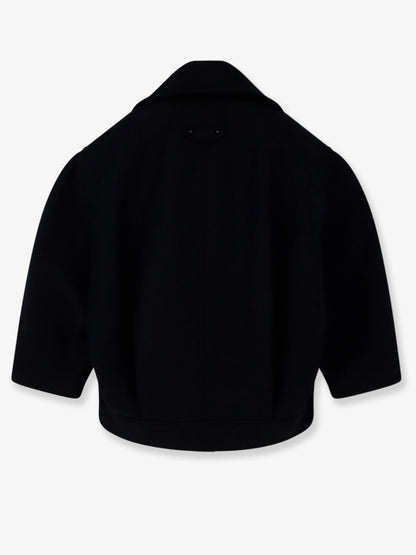 Compact double-wool cocoon peacoat thumbnail