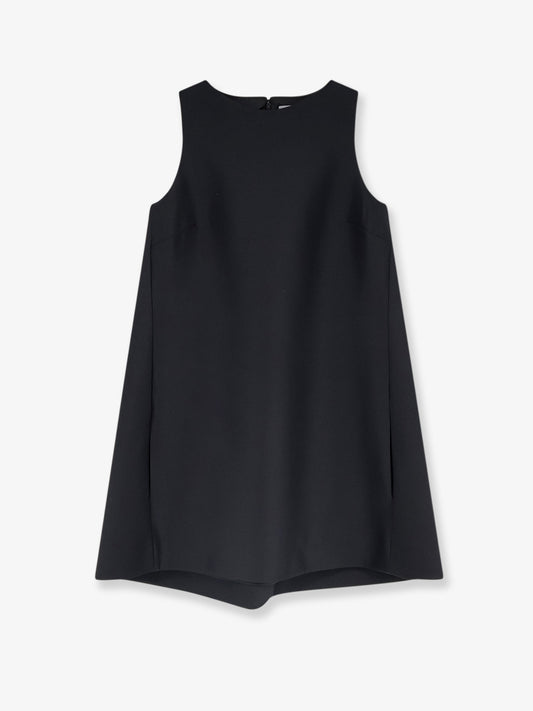A-line silk mini dress