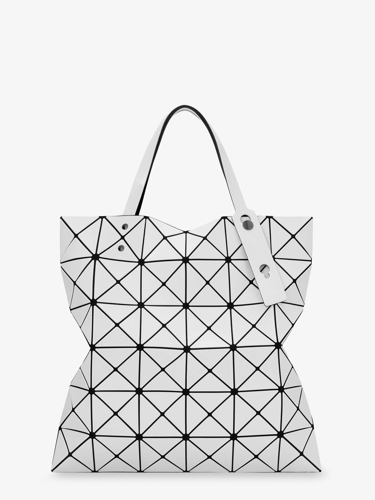 Lucent shoulder bag with triangular pattern