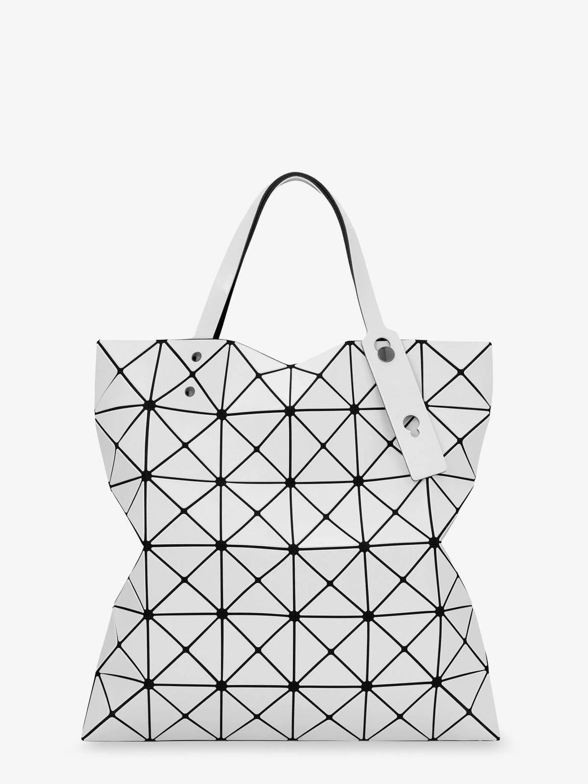 Lucent shoulder bag with triangular pattern