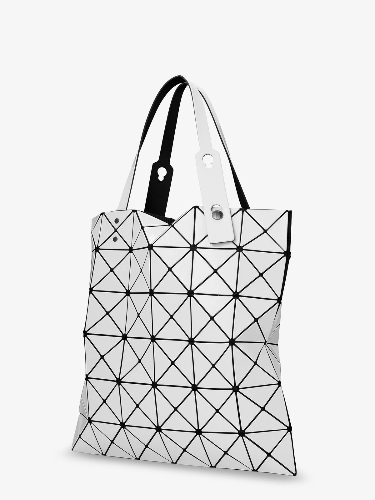 Lucent shoulder bag with triangular pattern