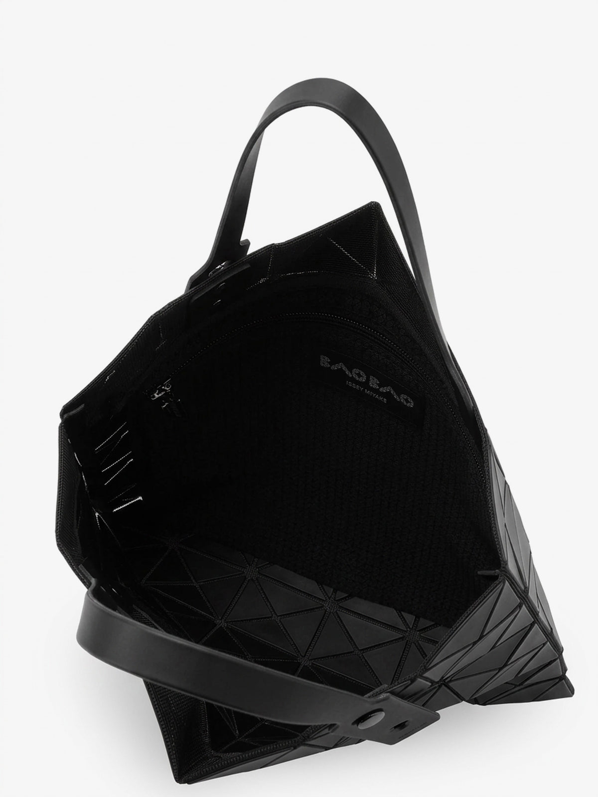 Lucent shoulder bag with triangular pattern