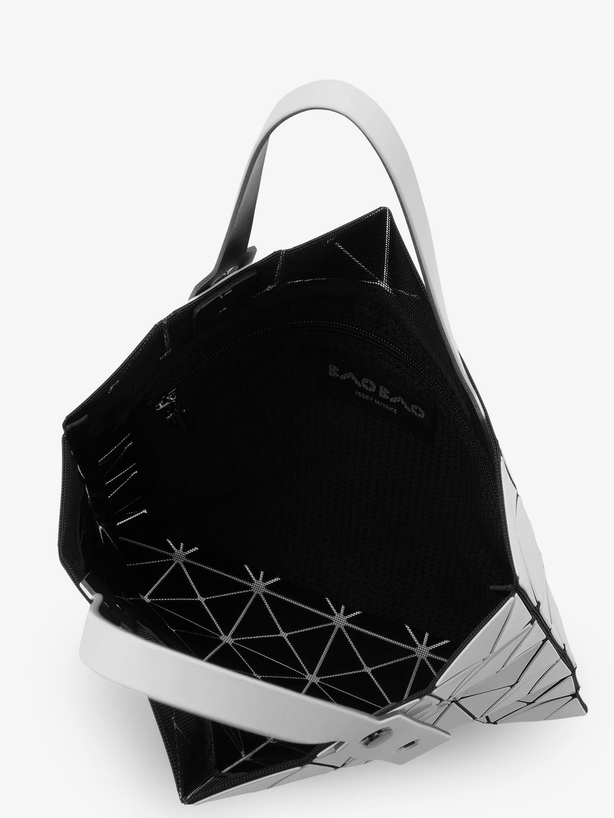 Borsa a spalla Lucent con pattern triangolare