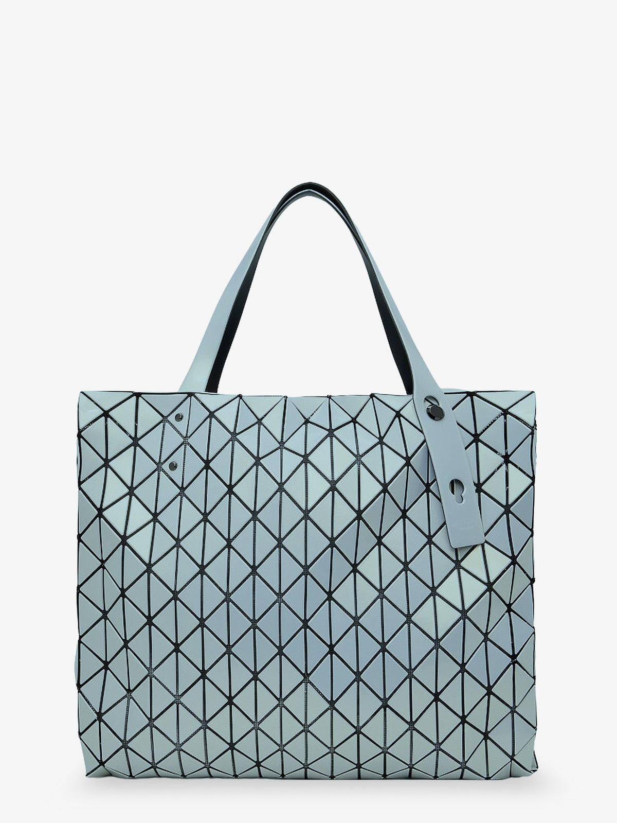Row Metallic shoulder bag with triangular pattern