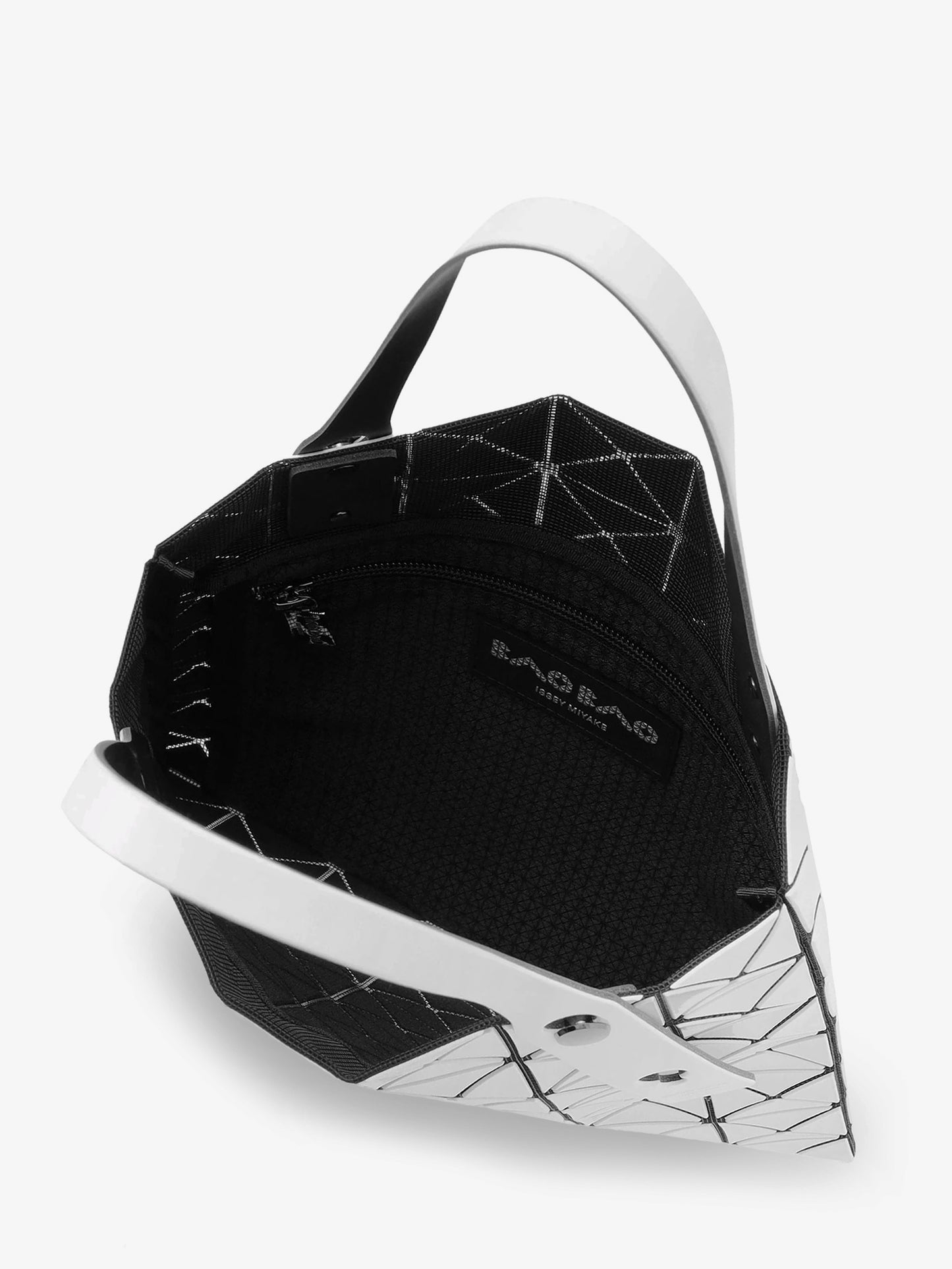 Prism shoulder bag with geometric pattern