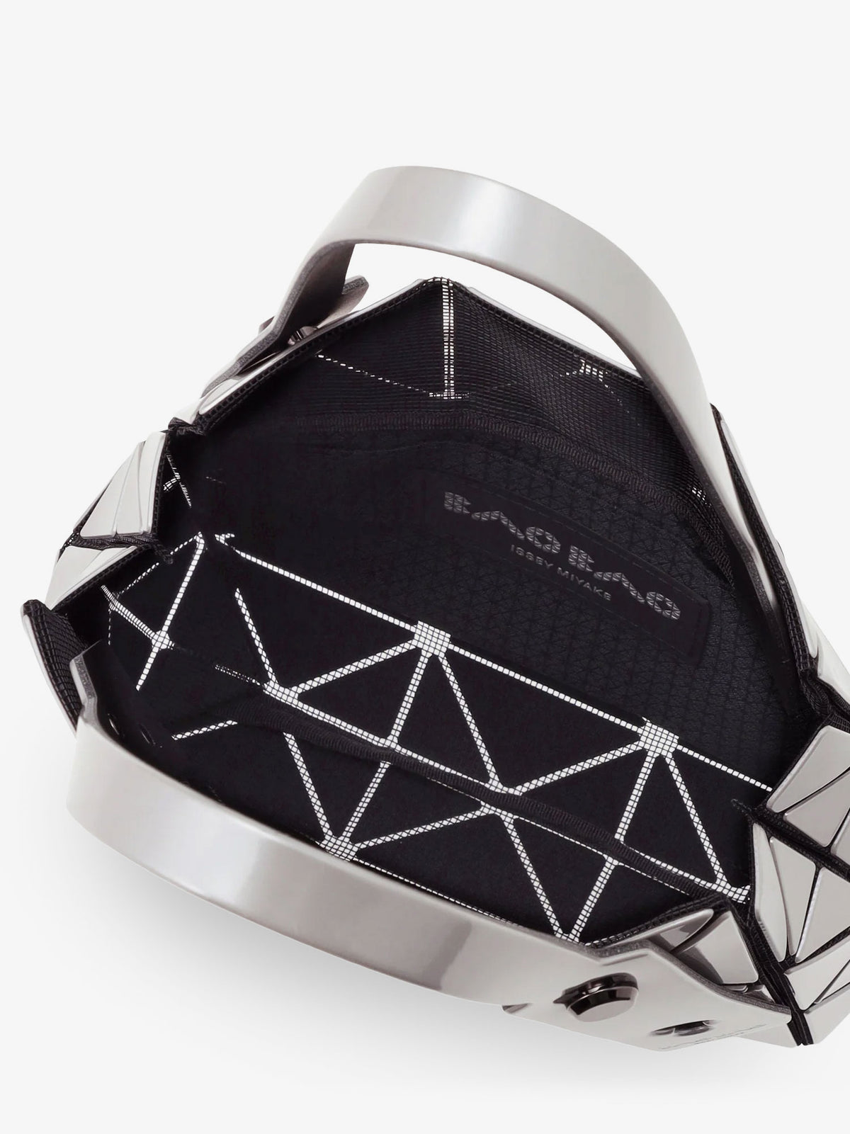 Carat handbag with geometric inserts