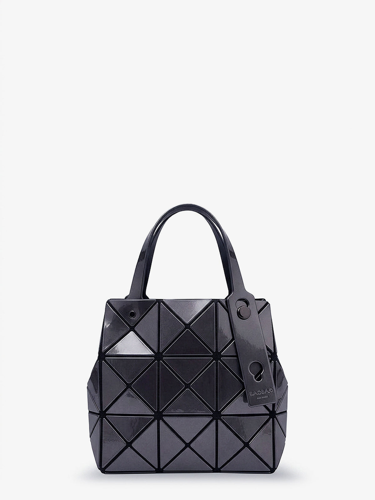 Carat handbag with geometric inserts