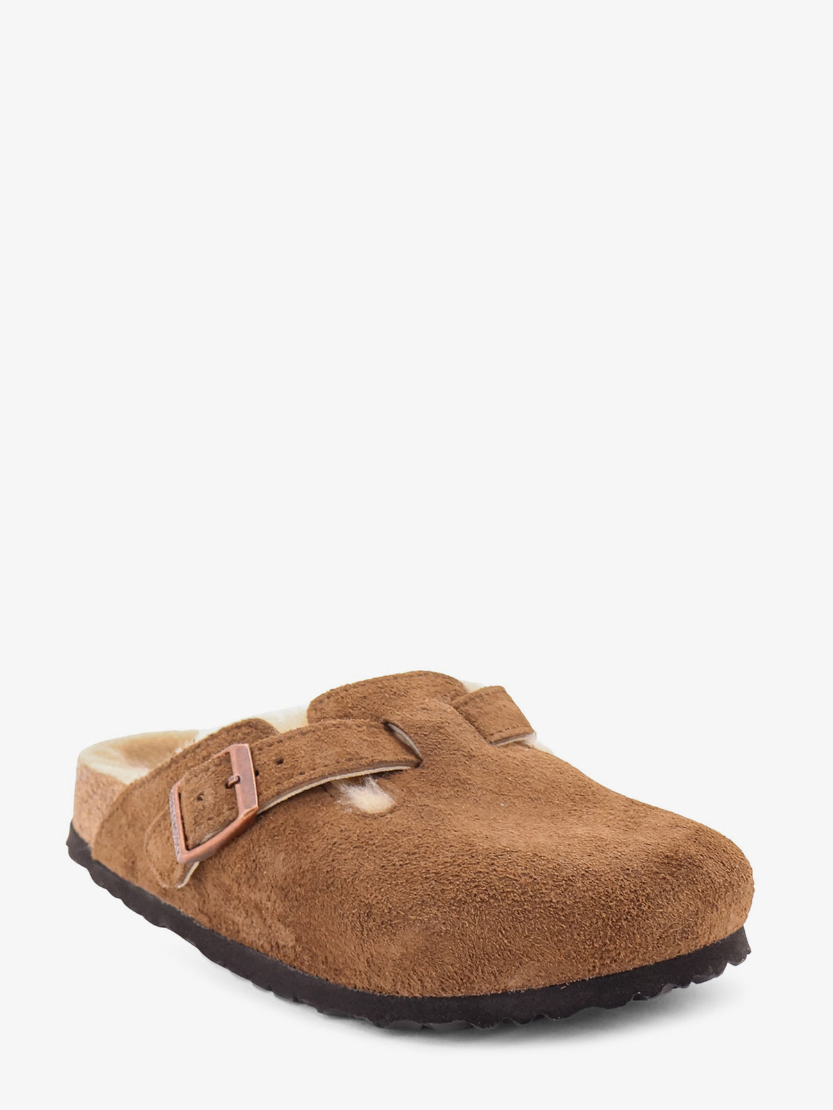Boston VL/Shearling suede clog