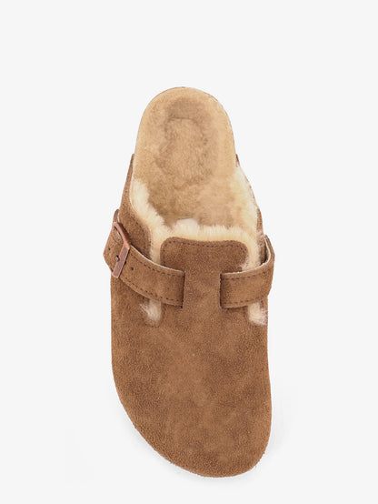 Boston VL/Shearling suede clog thumbnail