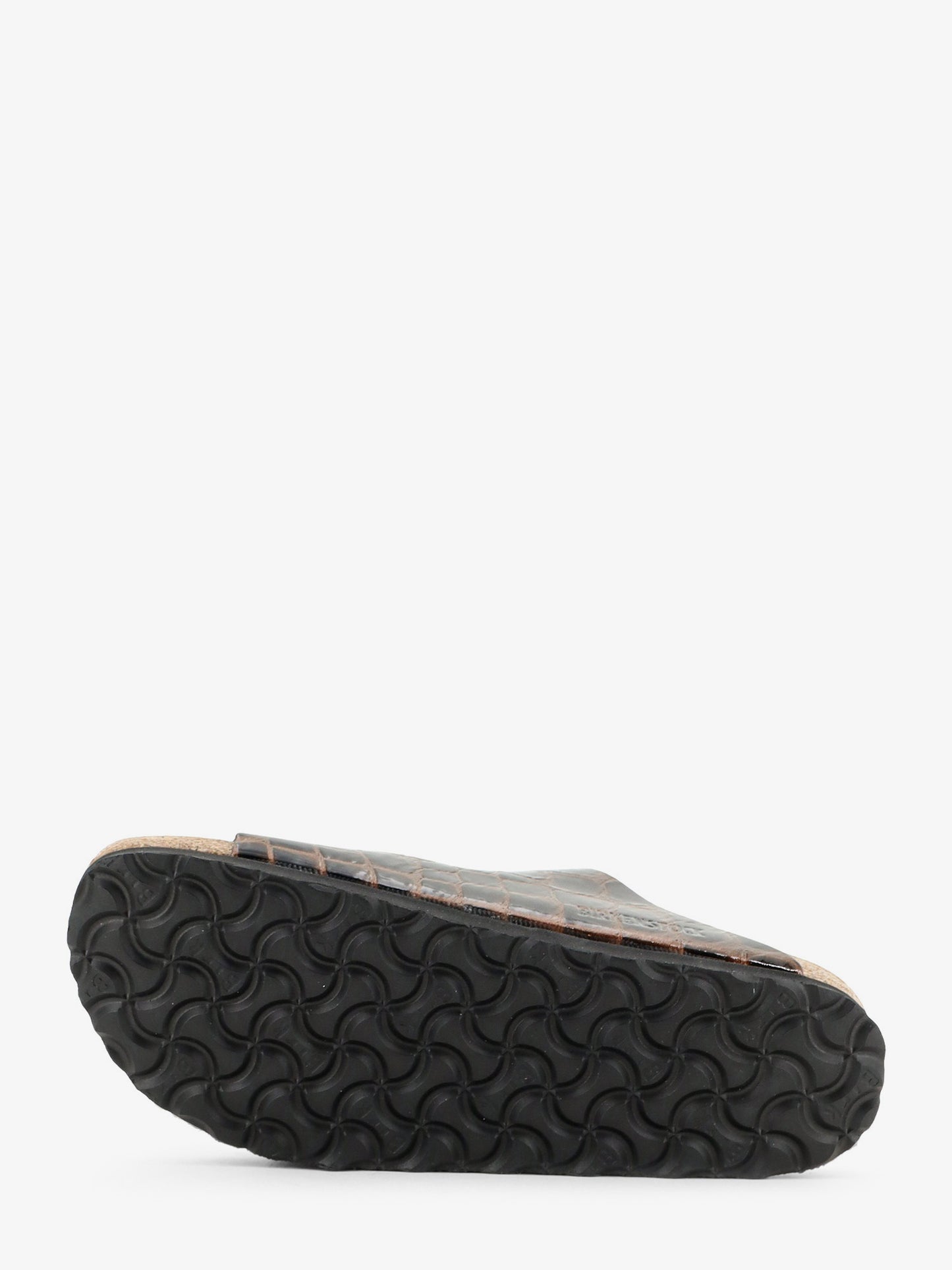 Arizona leather sandals with crocodile print