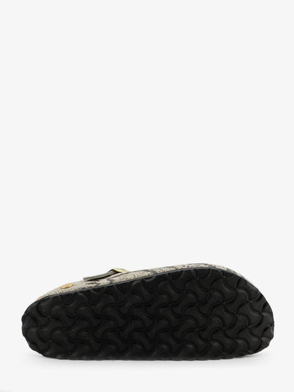 Boston suede sabot with python print thumbnail