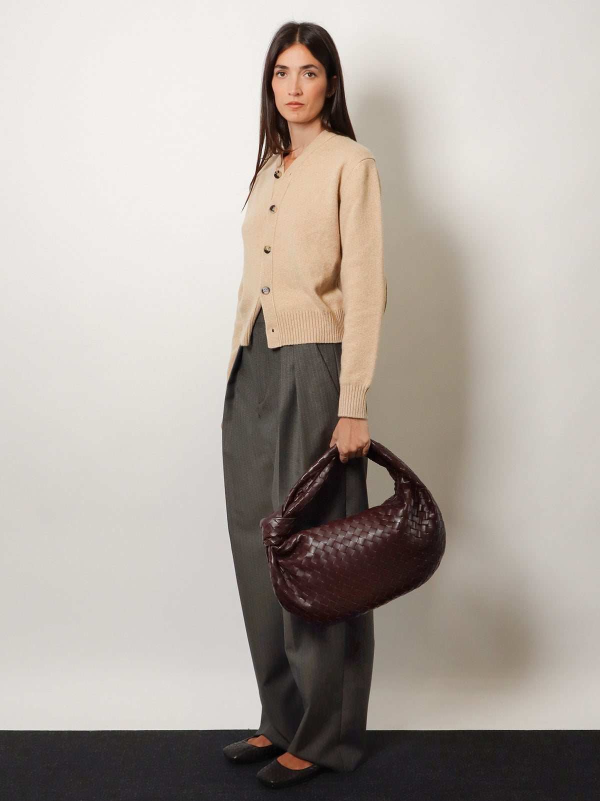 Jodie handbag with Intrecciato motif