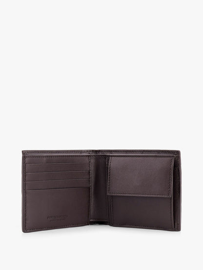 Leather wallet with Intrecciato pattern thumbnail