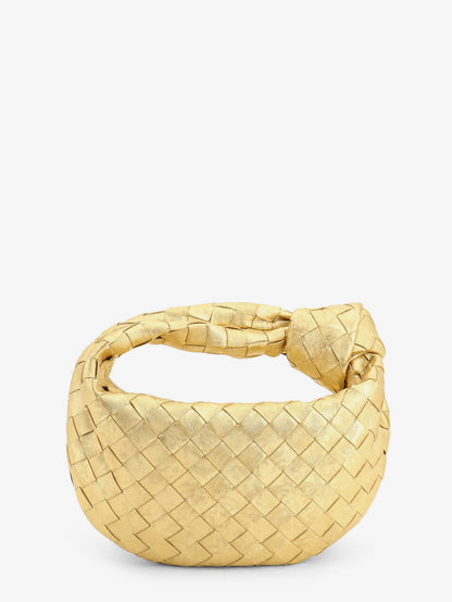 Mini Jodie leather handbag with a foggy mirror effect braided motif thumbnail