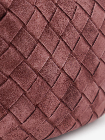 Mini Jodie Intrecciato suede handbag thumbnail