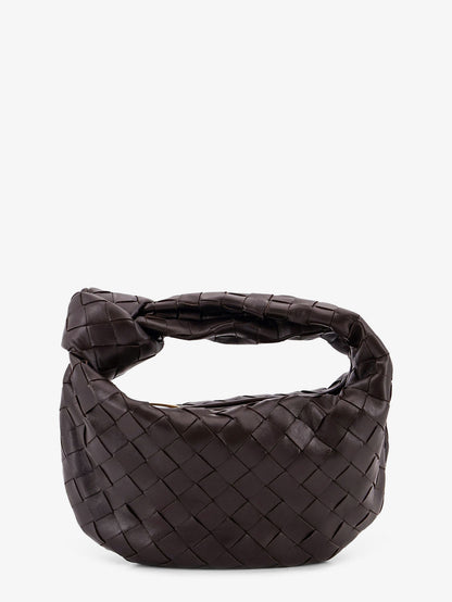 Mini Jodie leather handbag with Intrecciato motif thumbnail