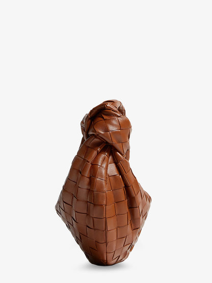 Mini Jodie leather handbag with Intrecciato motif thumbnail