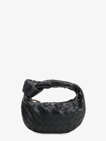 Mini Jodie leather handbag with Intrecciato motif thumbnail
