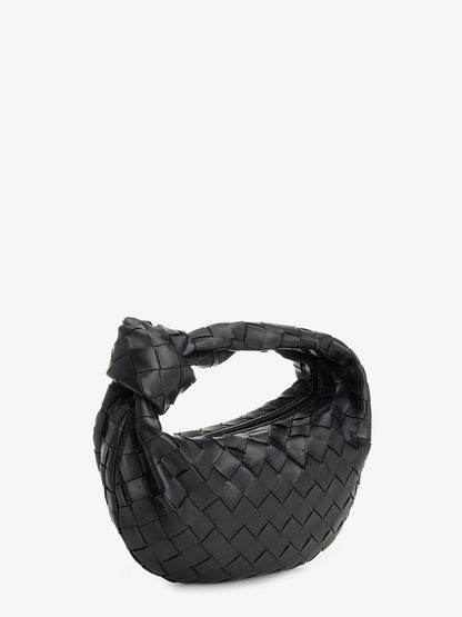 Mini Jodie leather handbag with Intrecciato motif thumbnail