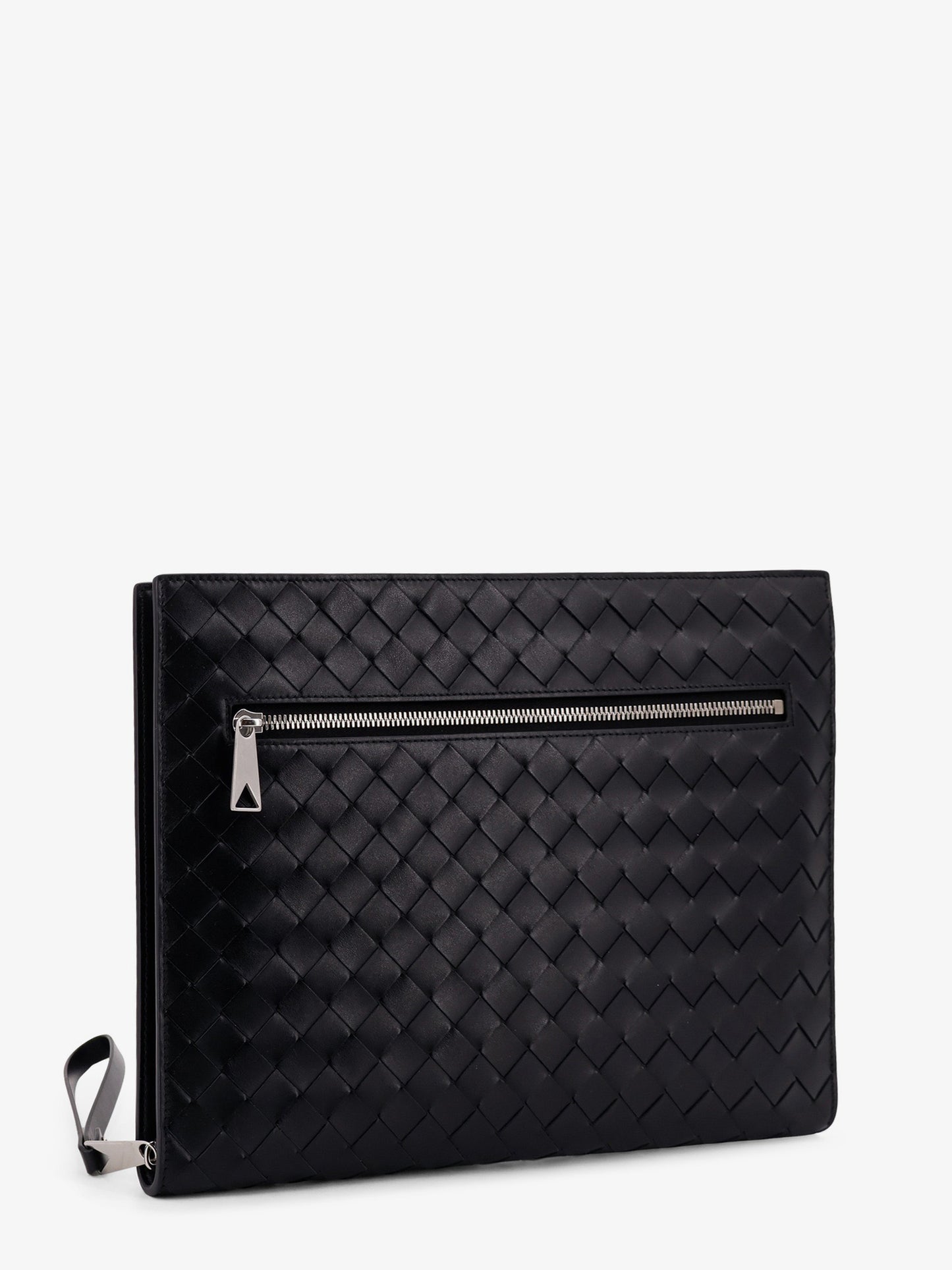 Avenue leather document case with Intrecciato motif