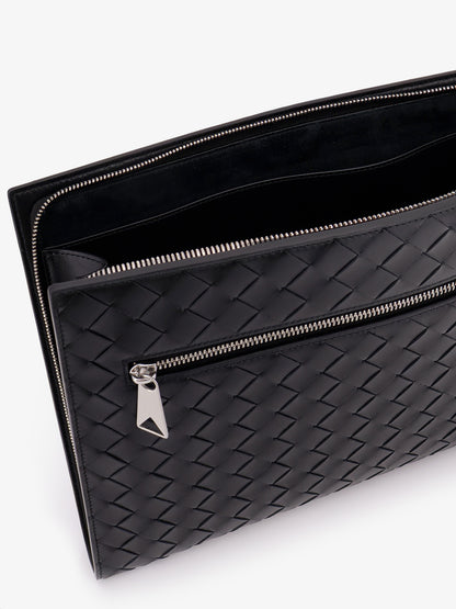 Avenue leather document case with Intrecciato motif thumbnail