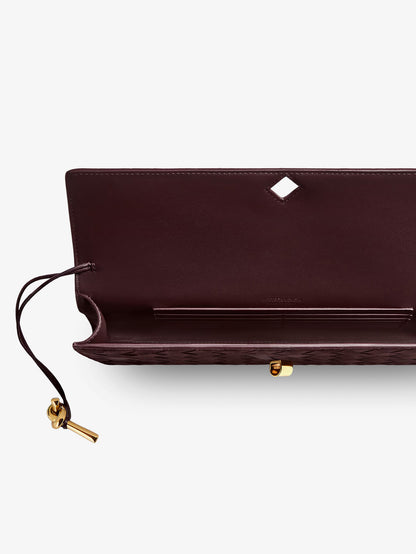 Andiamo Suede Clutch with Intrecciato pattern thumbnail