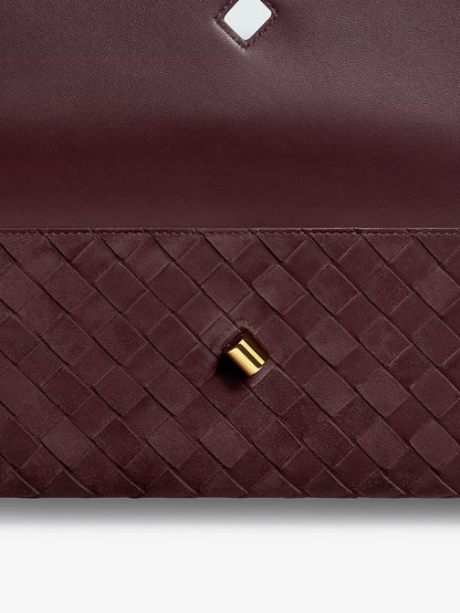 Andiamo Suede Clutch with Intrecciato pattern thumbnail