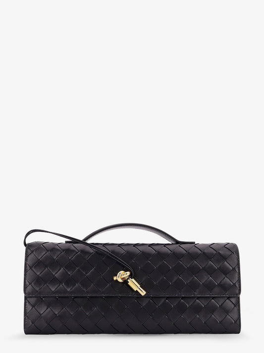 Andiamo Clutch in pelle con motivo Intrecciato