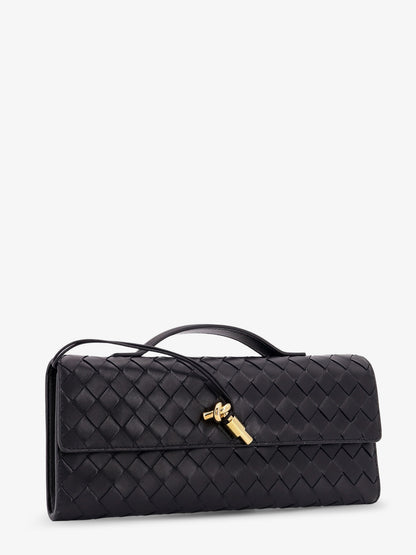 Andiamo Leather Clutch with Intrecciato Pattern thumbnail