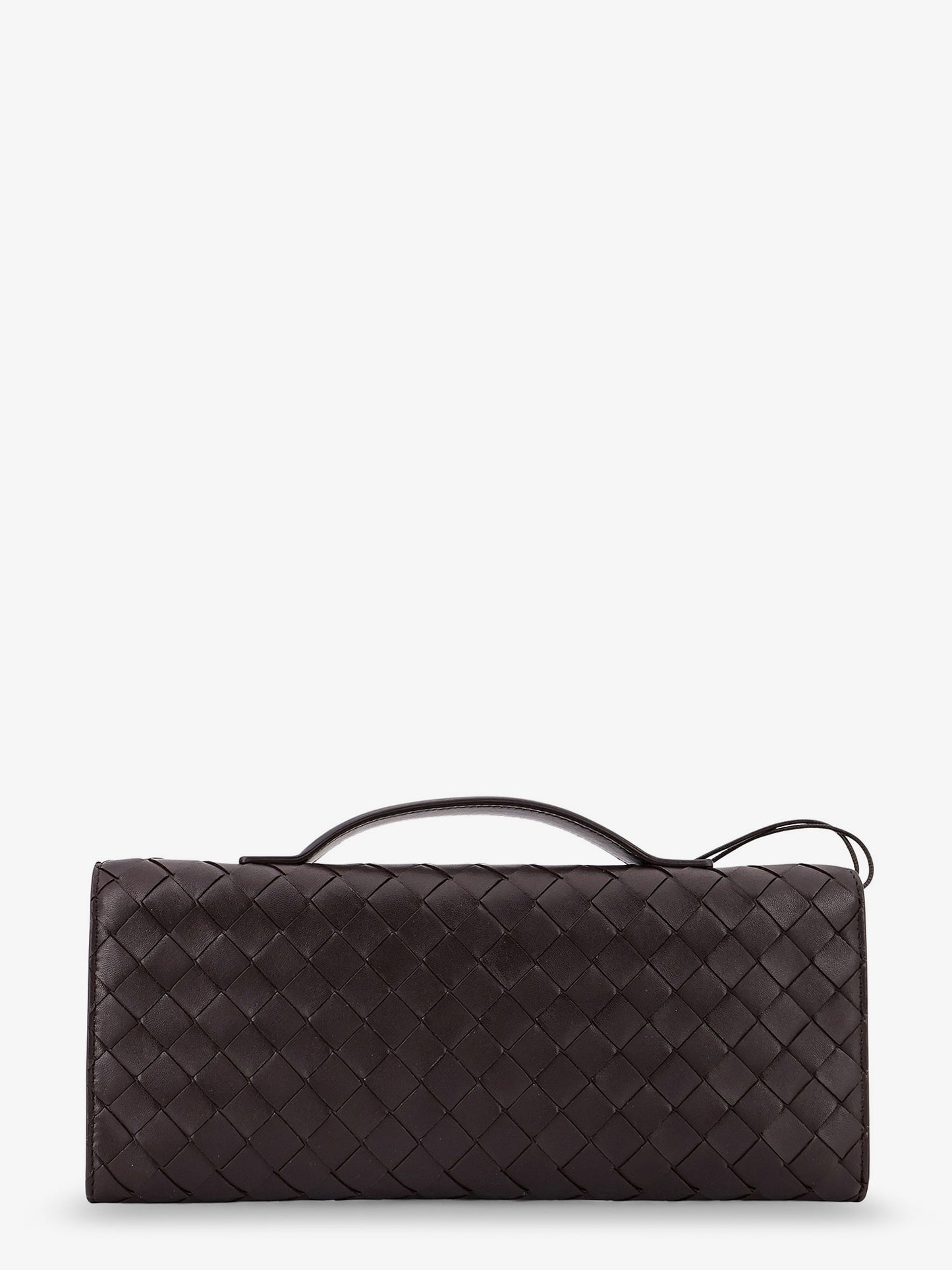 Andiamo Leather Clutch with Intrecciato motif