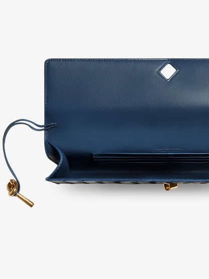 Andiamo Leather Clutch with Intrecciato Pattern thumbnail