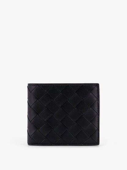 Leather wallet with Intrecciato pattern thumbnail