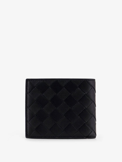 Leather wallet with Intrecciato pattern thumbnail