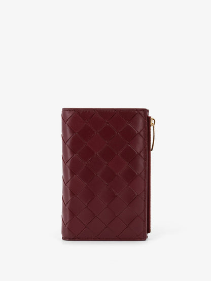 Leather walle with Intrecciato motif thumbnail