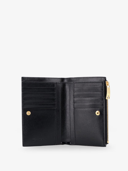 Leather wallet with Intrecciato pattern thumbnail