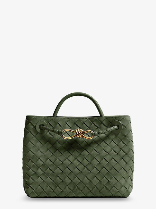 Small Andiamo suede handbag with Intrecciato motif