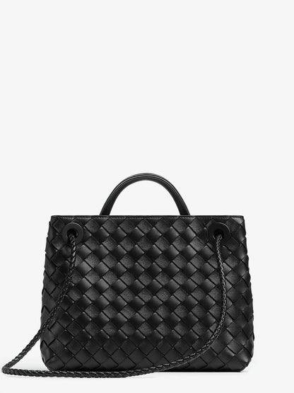 Andiamo Small leather crossbody bag with Intrecciato motif thumbnail