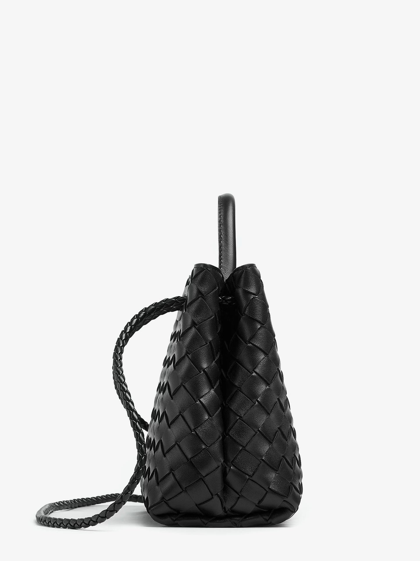 Andiamo Small leather crossbody bag with Intrecciato motif