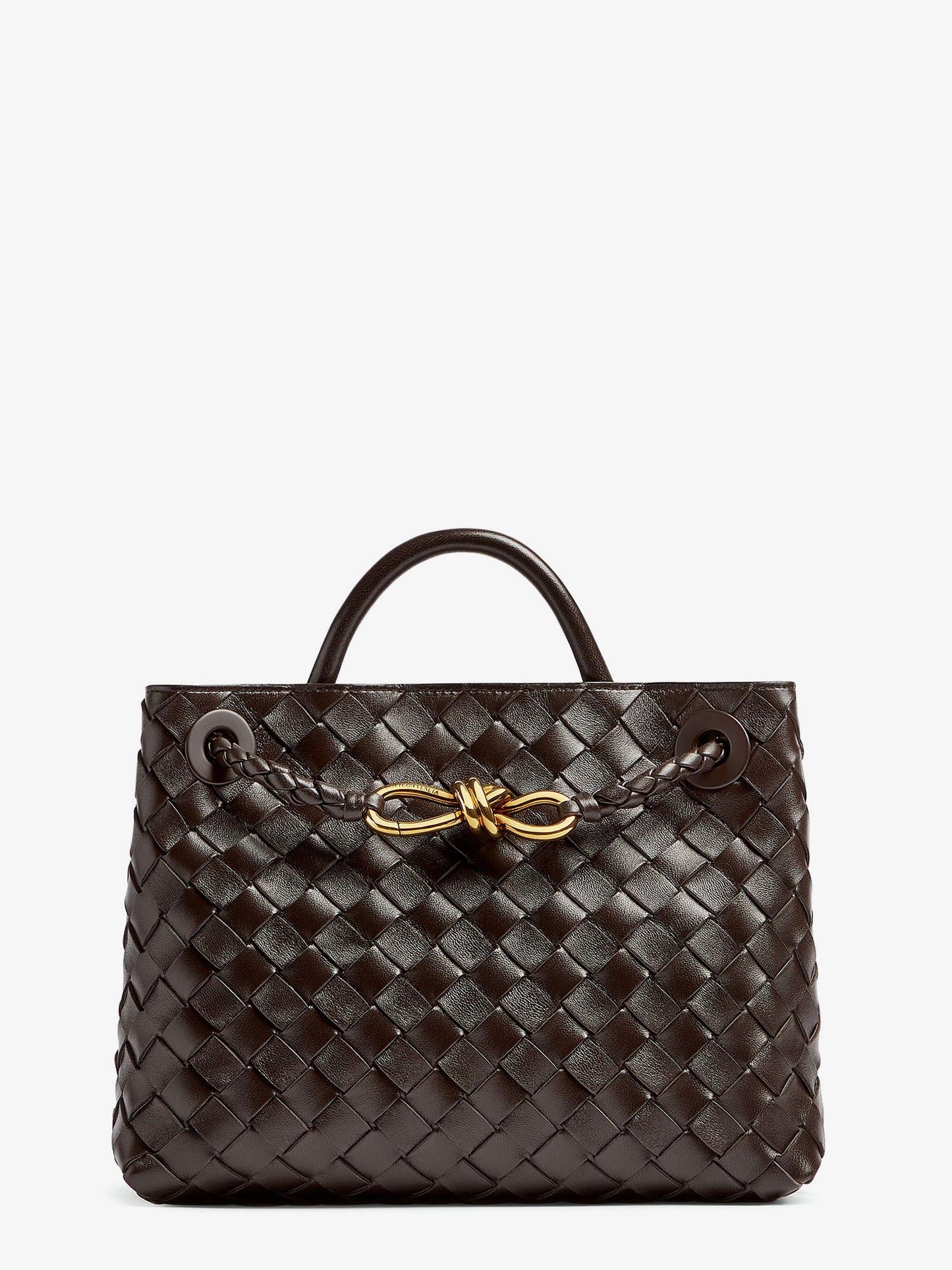 Andiamo Small leather crossbody bag with Intrecciato motif