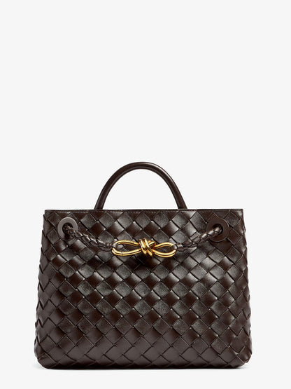 Andiamo Small leather crossbody bag with Intrecciato motif thumbnail