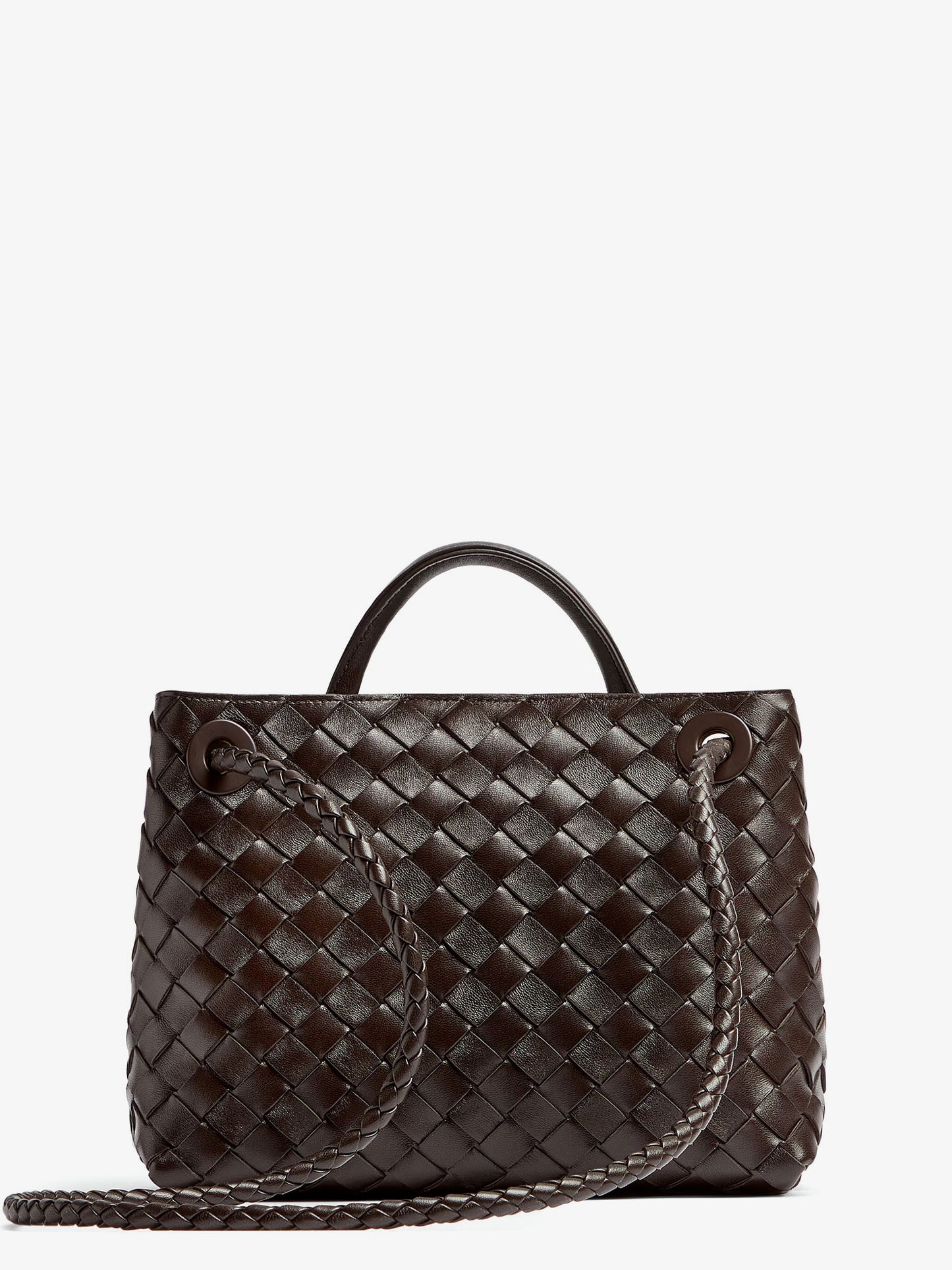 Andiamo Small leather crossbody bag with Intrecciato motif