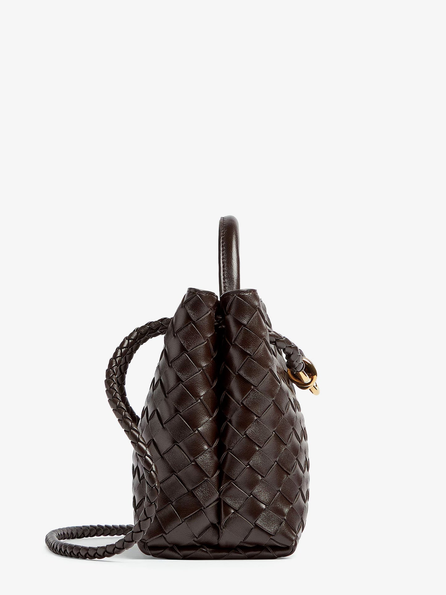 Andiamo Small leather crossbody bag with Intrecciato motif