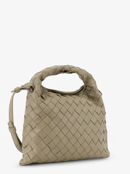 Mini Hop leather crossbody bag with Intrecciato pattern thumbnail