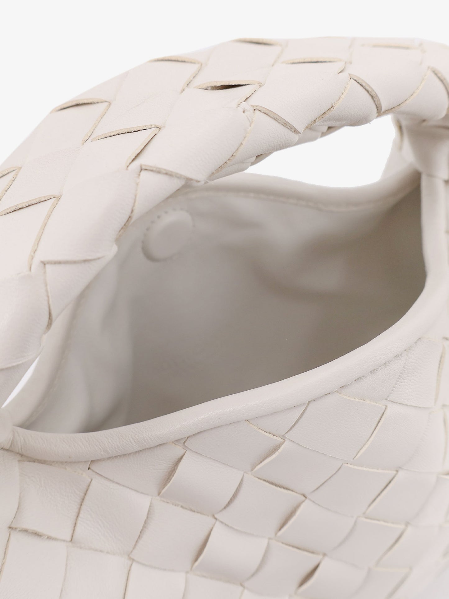 Mini Hop leather crossbody bag with Intrecciato pattern
