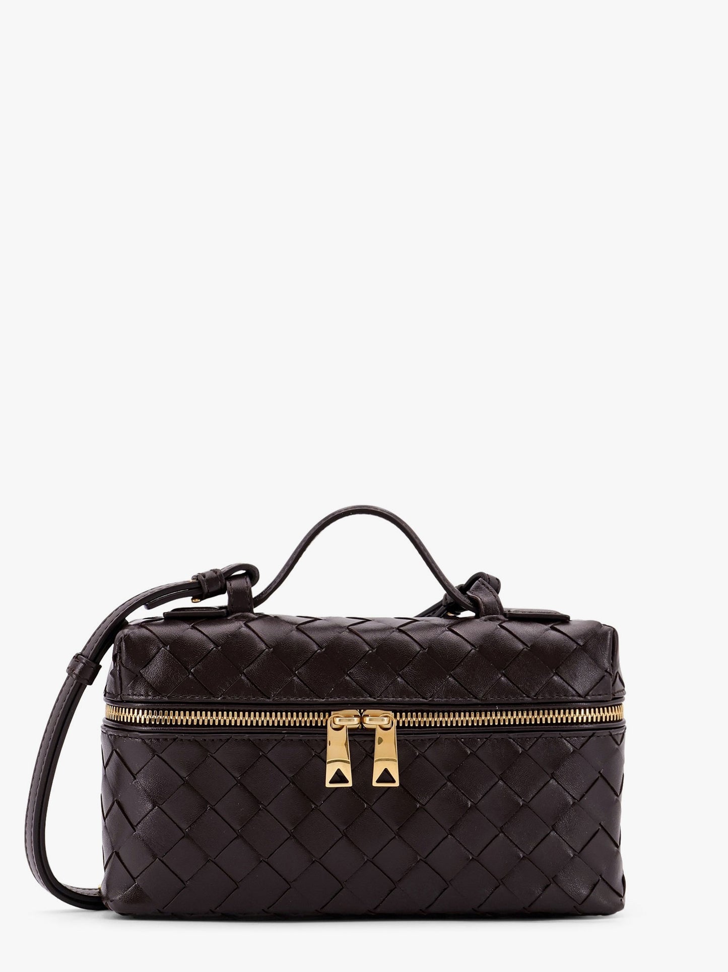 Bang Bang leather shoulder bag with Intrecciato pattern