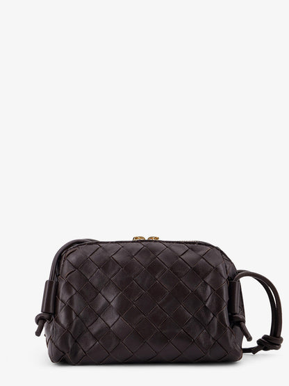 Leather clutch with Intrecciato Concert motif thumbnail