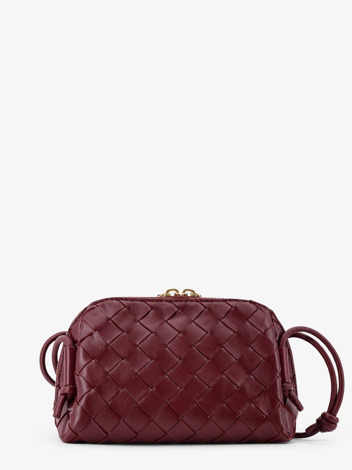 Concert Pouch leather shoulder bag with Intrecciato motif
