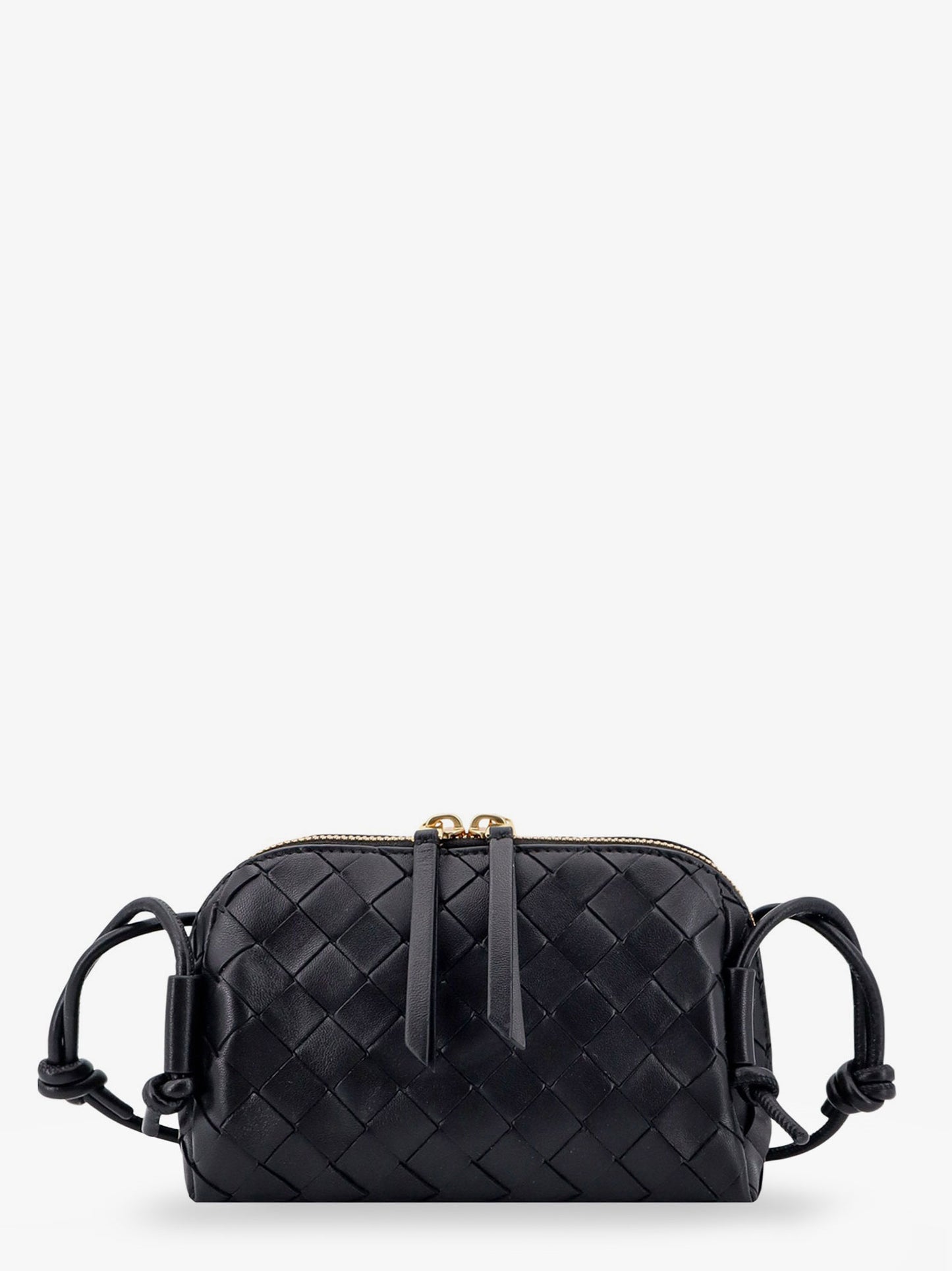 Concert Pouch leather crossbody bag with Intrecciato motif